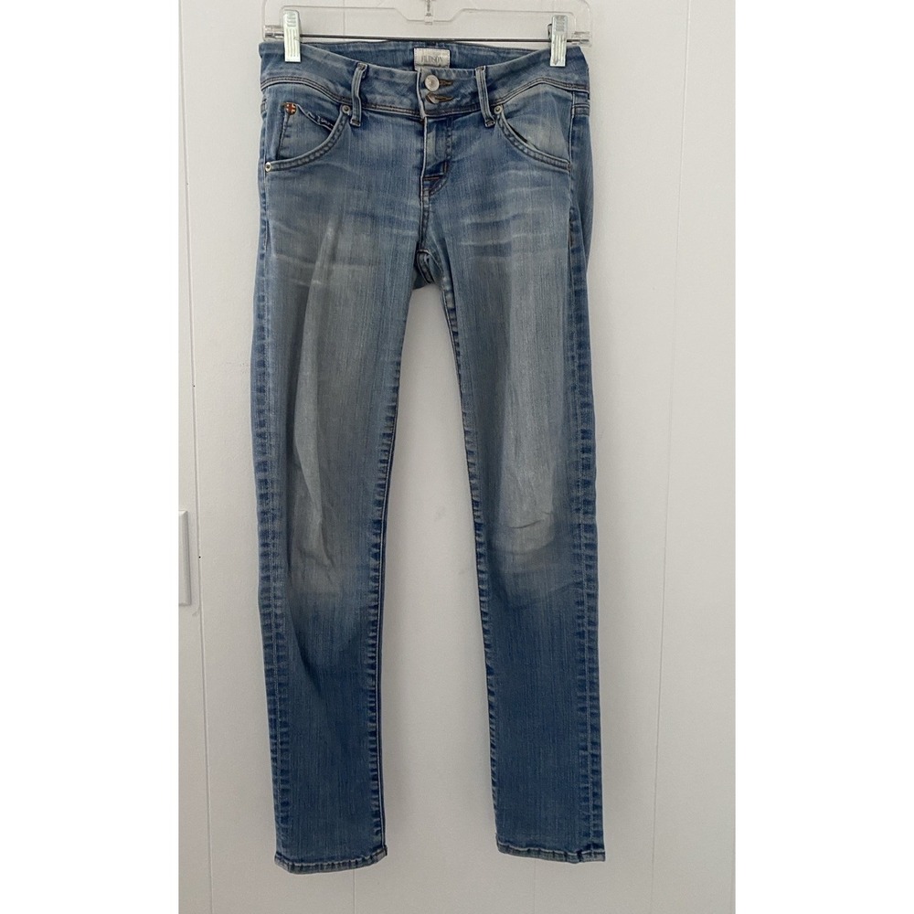Hudson Nicole Ankle Skinny Jeans in 'Worship Me' Size 25 Signature Flap Pockets